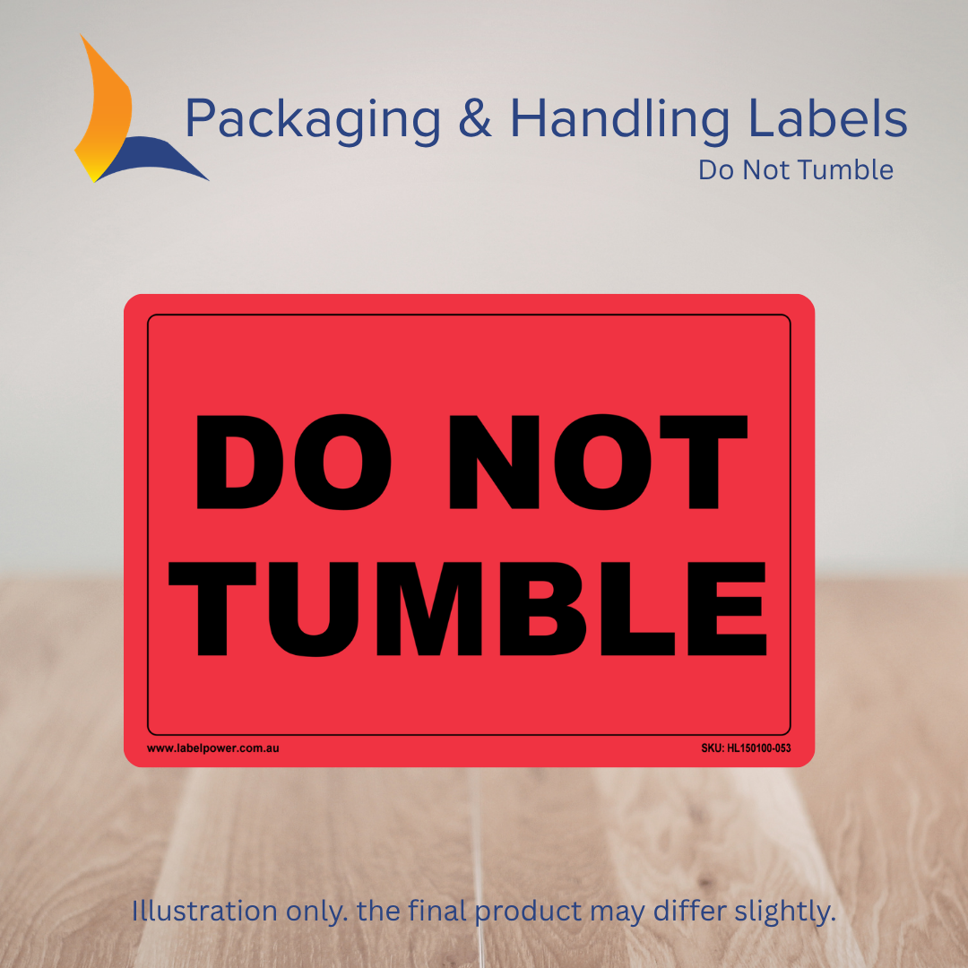 150mm x 100mm Do Not Tumble Labels – 500 Per Roll (Multiple Colours)