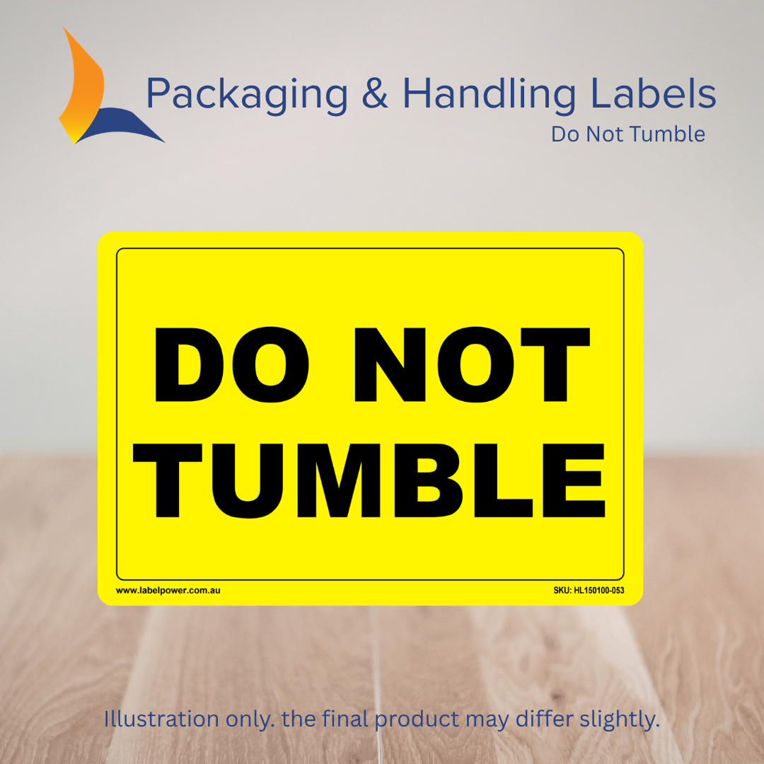 150mm x 100mm Do Not Tumble Labels – 500 Per Roll (Multiple Colours)
