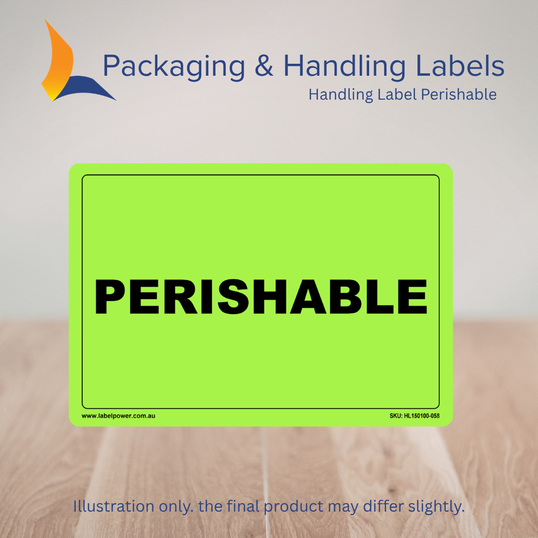 150mm x 100mm Perishable Labels – 500 Per Roll (Multiple Colours)