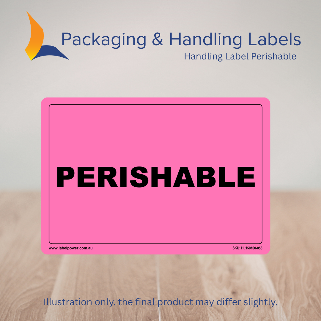 150mm x 100mm Perishable Labels – 500 Per Roll (Multiple Colours)