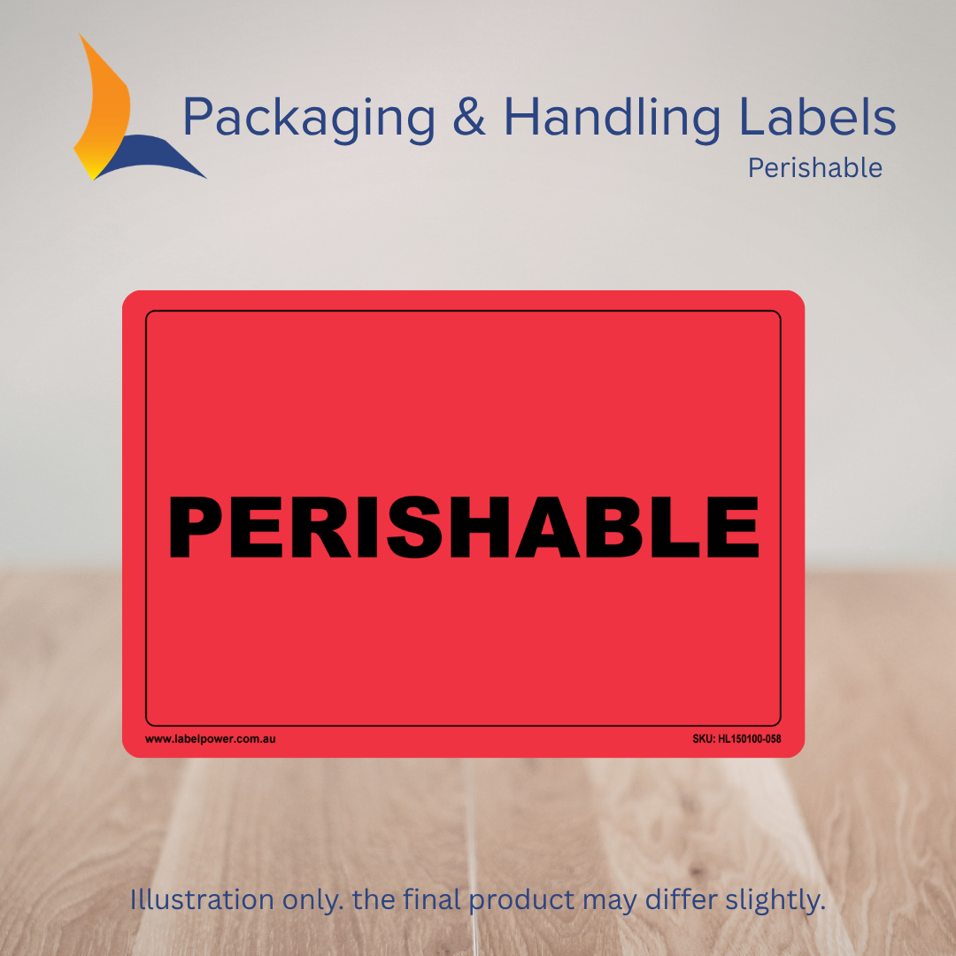 150mm x 100mm Perishable Labels – 500 Per Roll (Multiple Colours)