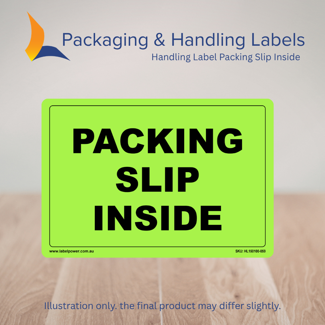 150mm x 100mm Packing Slip Inside Labels – 500 Per Roll (Multiple Colours)