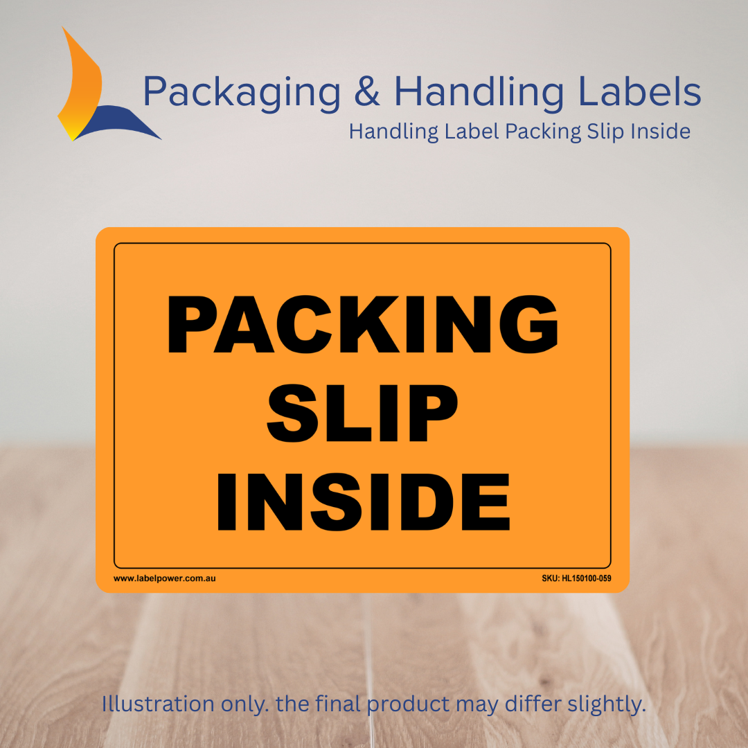 150mm x 100mm Packing Slip Inside Labels – 500 Per Roll (Multiple Colours)