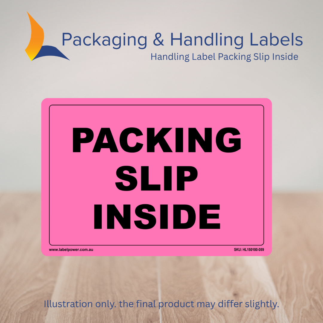 150mm x 100mm Packing Slip Inside Labels – 500 Per Roll (Multiple Colours)