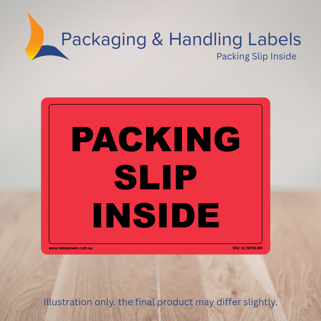 150mm x 100mm Packing Slip Inside Labels – 500 Per Roll (Multiple Colours)