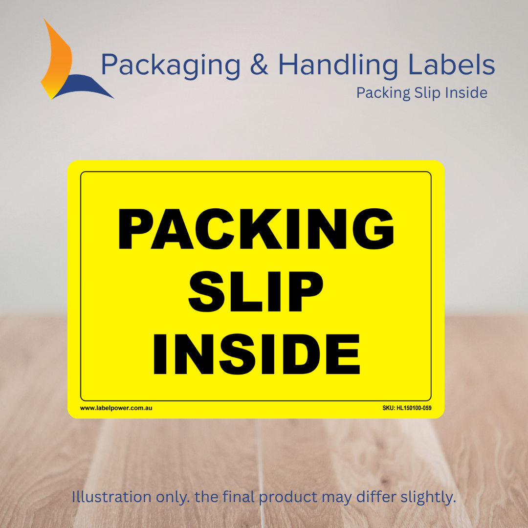 150mm x 100mm Packing Slip Inside Labels – 500 Per Roll (Multiple Colours)