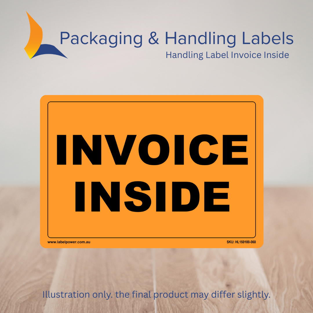 150mm x 100mm Invoice Inside Labels – 500 Per Roll (Multiple Colours)