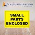 150mm x 100mm Small Parts Enclosed Labels – 500 Per Roll (Multiple Colours)