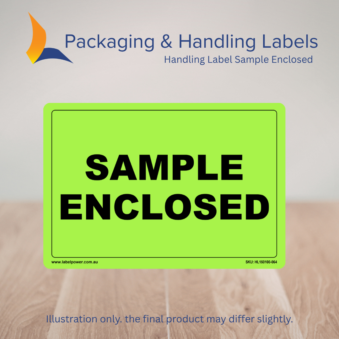 150mm x 100mm Sample Enclosed Labels – 500 Per Roll (Multiple Colours)