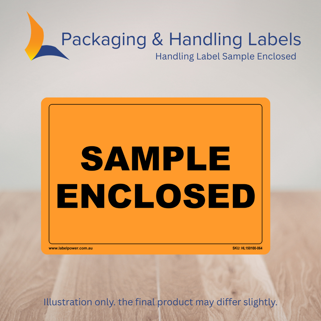 150mm x 100mm Sample Enclosed Labels – 500 Per Roll (Multiple Colours)