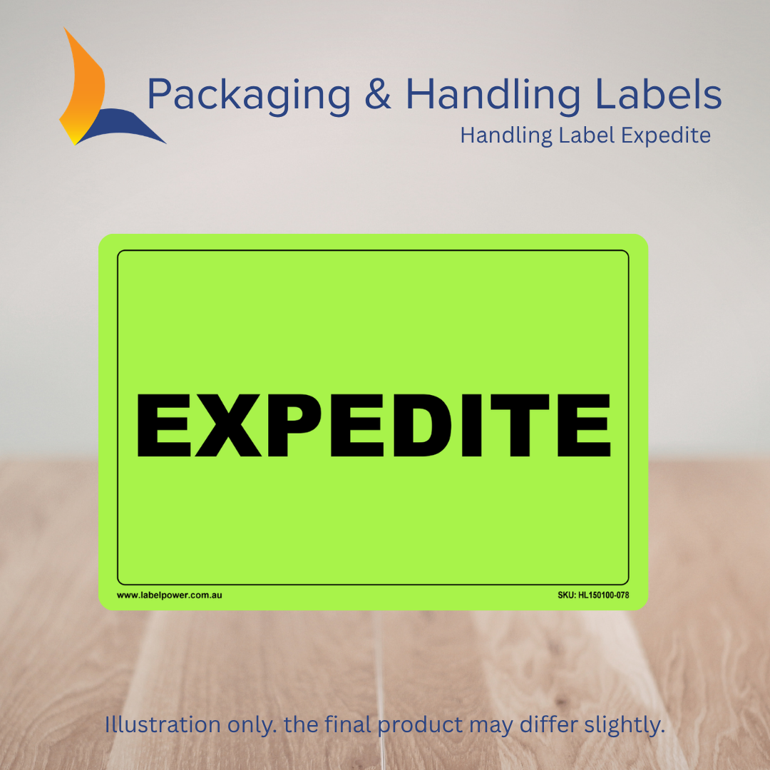 150mm x 100mm Expedite Labels – 500 Per Roll (Multiple Colours)