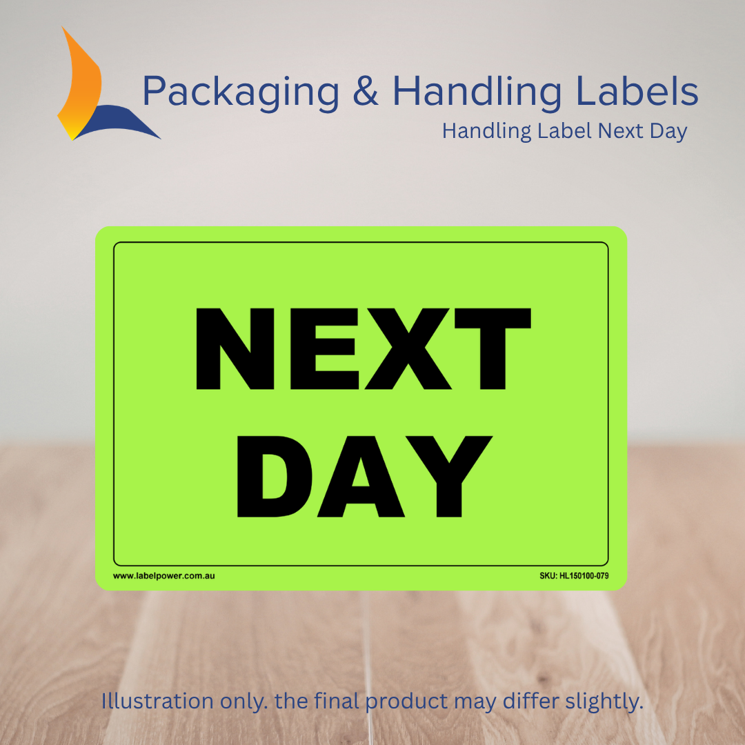 150mm x 100mm Next Day Labels – 500 Per Roll (Multiple Colours)