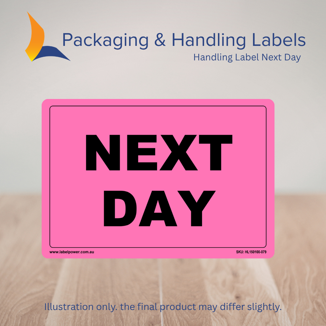 150mm x 100mm Next Day Labels – 500 Per Roll (Multiple Colours)