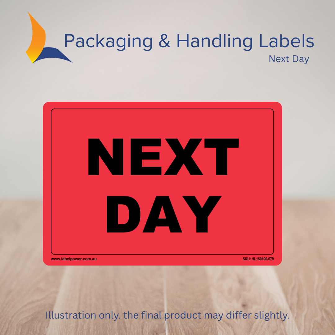 150mm x 100mm Next Day Labels – 500 Per Roll (Multiple Colours)