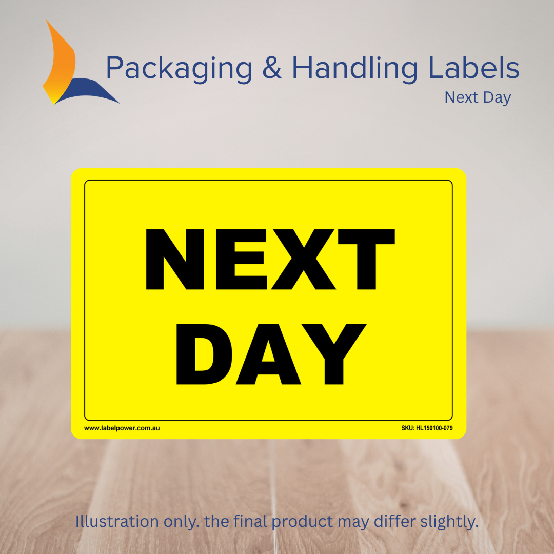 150mm x 100mm Next Day Labels – 500 Per Roll (Multiple Colours)