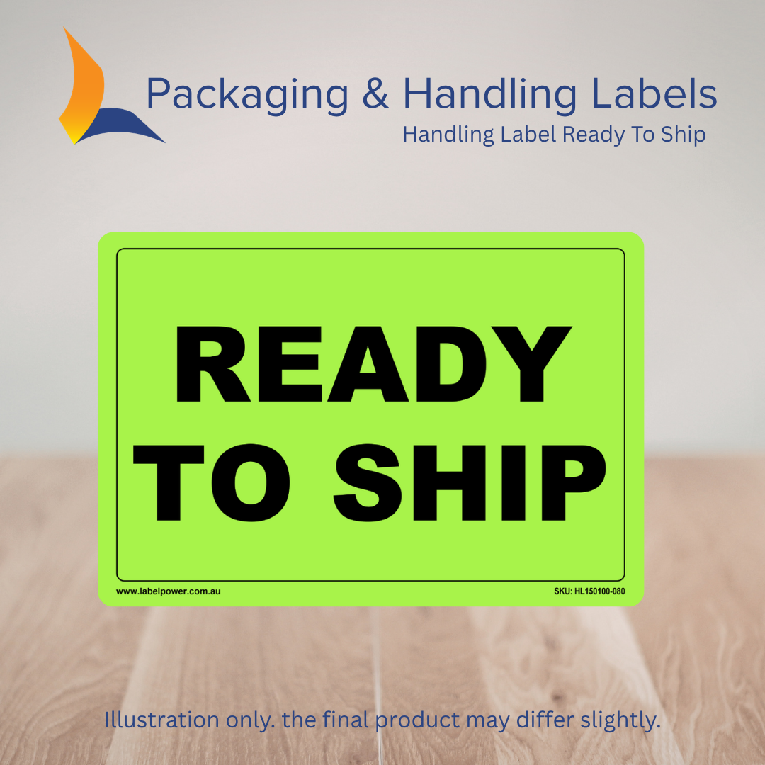 150mm x 100mm Ready To Ship Labels – 500 Per Roll (Multiple Colours)
