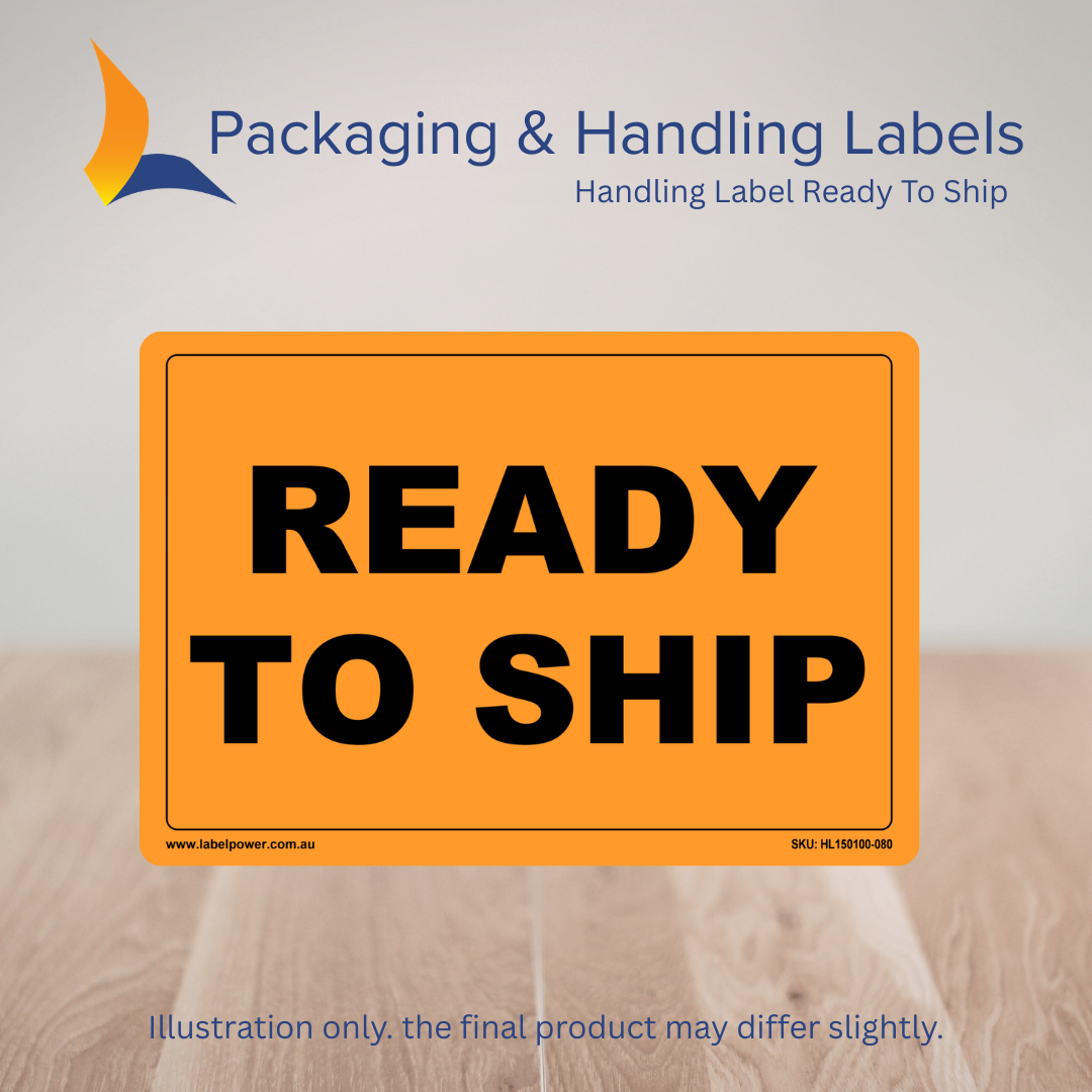 150mm x 100mm Ready To Ship Labels – 500 Per Roll (Multiple Colours)