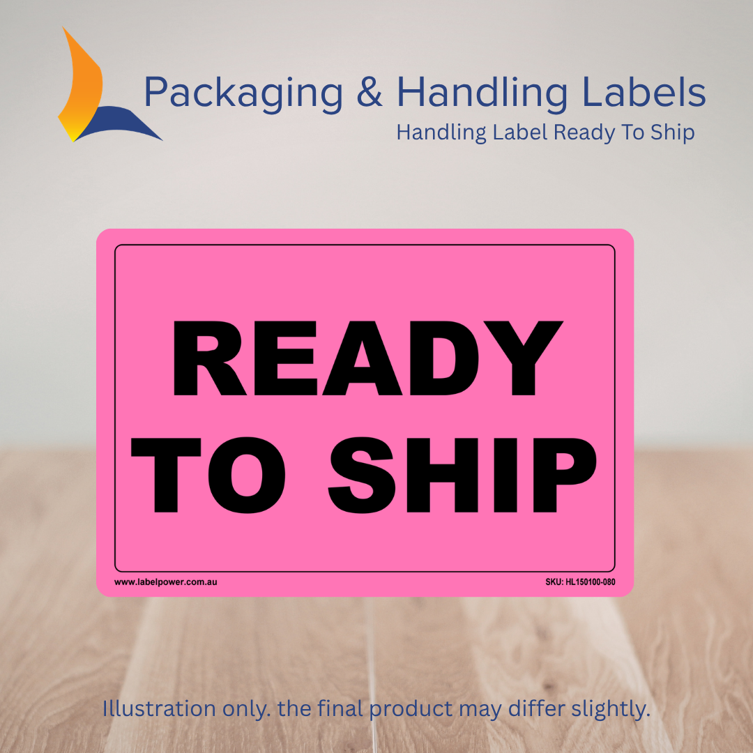 150mm x 100mm Ready To Ship Labels – 500 Per Roll (Multiple Colours)