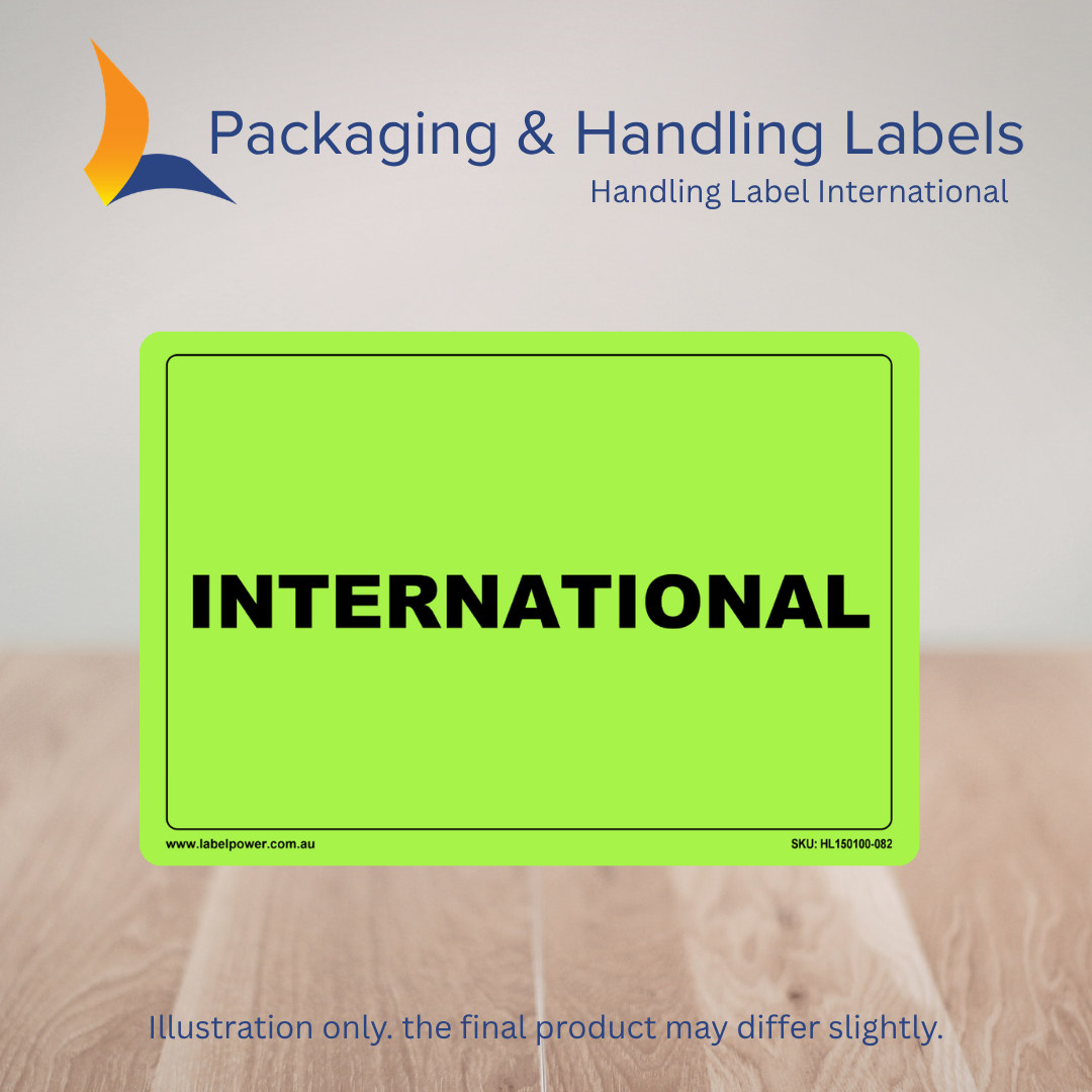 150mm x 100mm International Labels – 500 Per Roll (Multiple Colours)