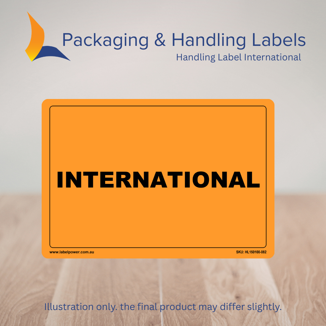 150mm x 100mm International Labels – 500 Per Roll (Multiple Colours)