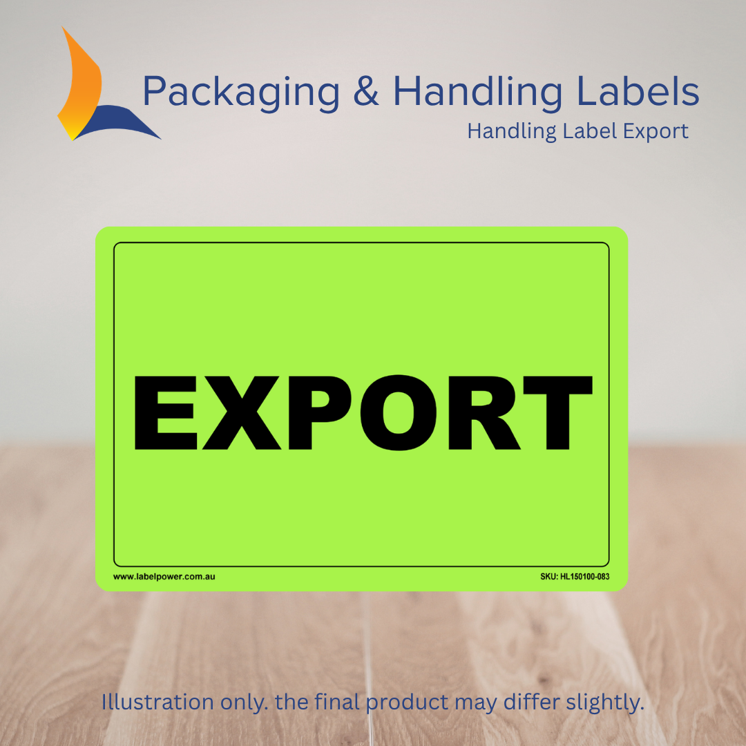 150mm x 100mm Export Labels – 500 Per Roll (Multiple Colours)