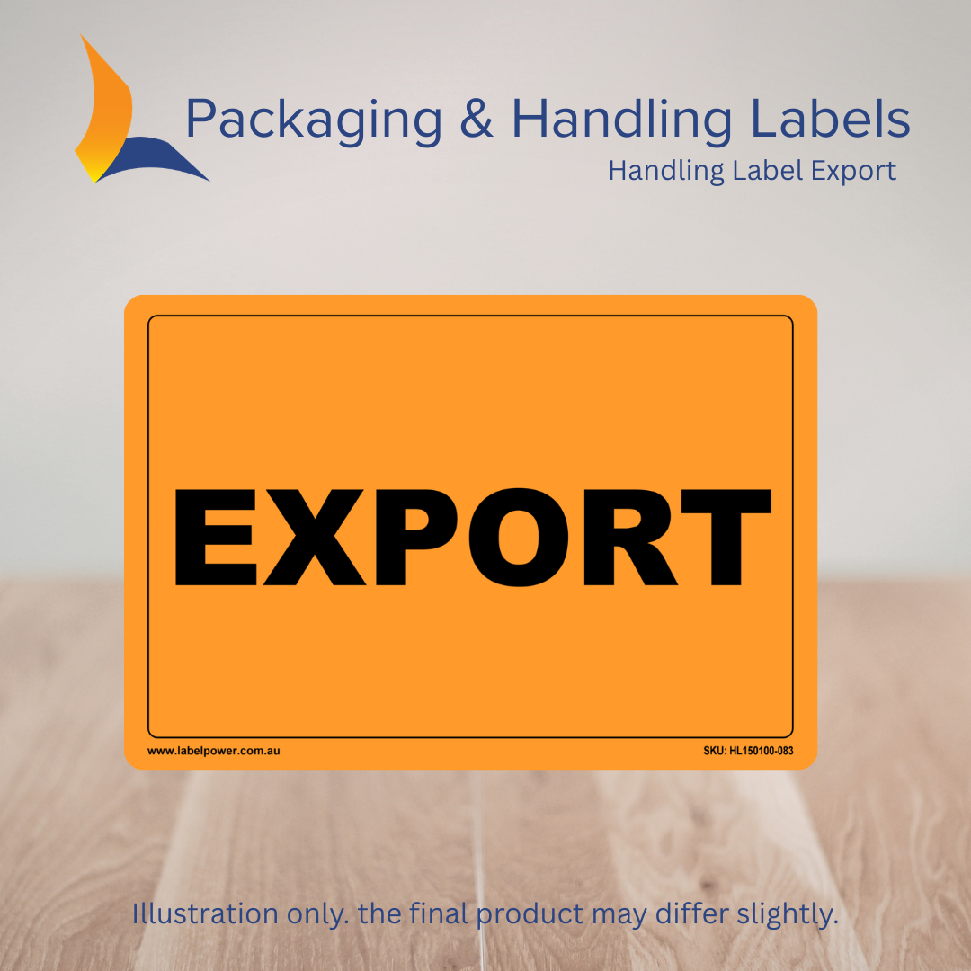 150mm x 100mm Export Labels – 500 Per Roll (Multiple Colours)
