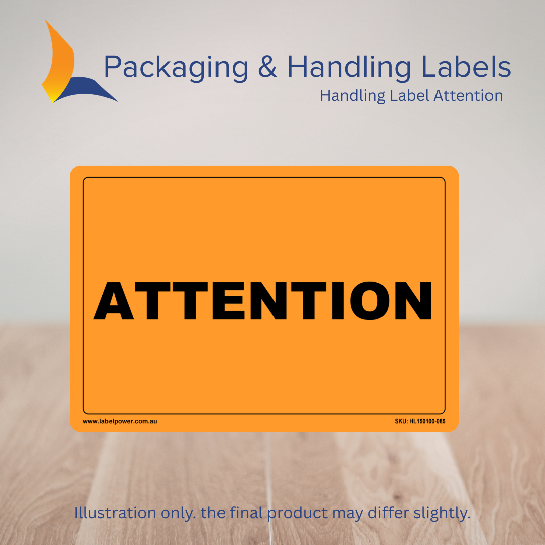 150mm x 100mm Attention Labels – 500 Per Roll (Multiple Colours)