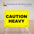 150mm x 100mm Caution Heavy Labels – 500 Per Roll (Multiple Colours)