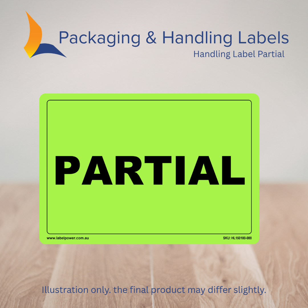 150mm x 100mm Partial Labels – 500 Per Roll (Multiple Colours)