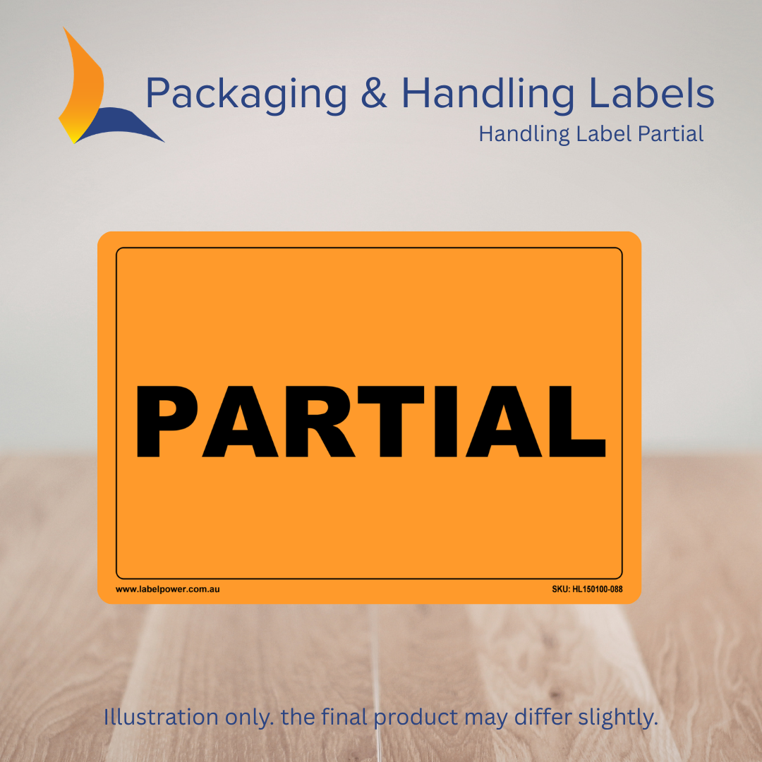 150mm x 100mm Partial Labels – 500 Per Roll (Multiple Colours)
