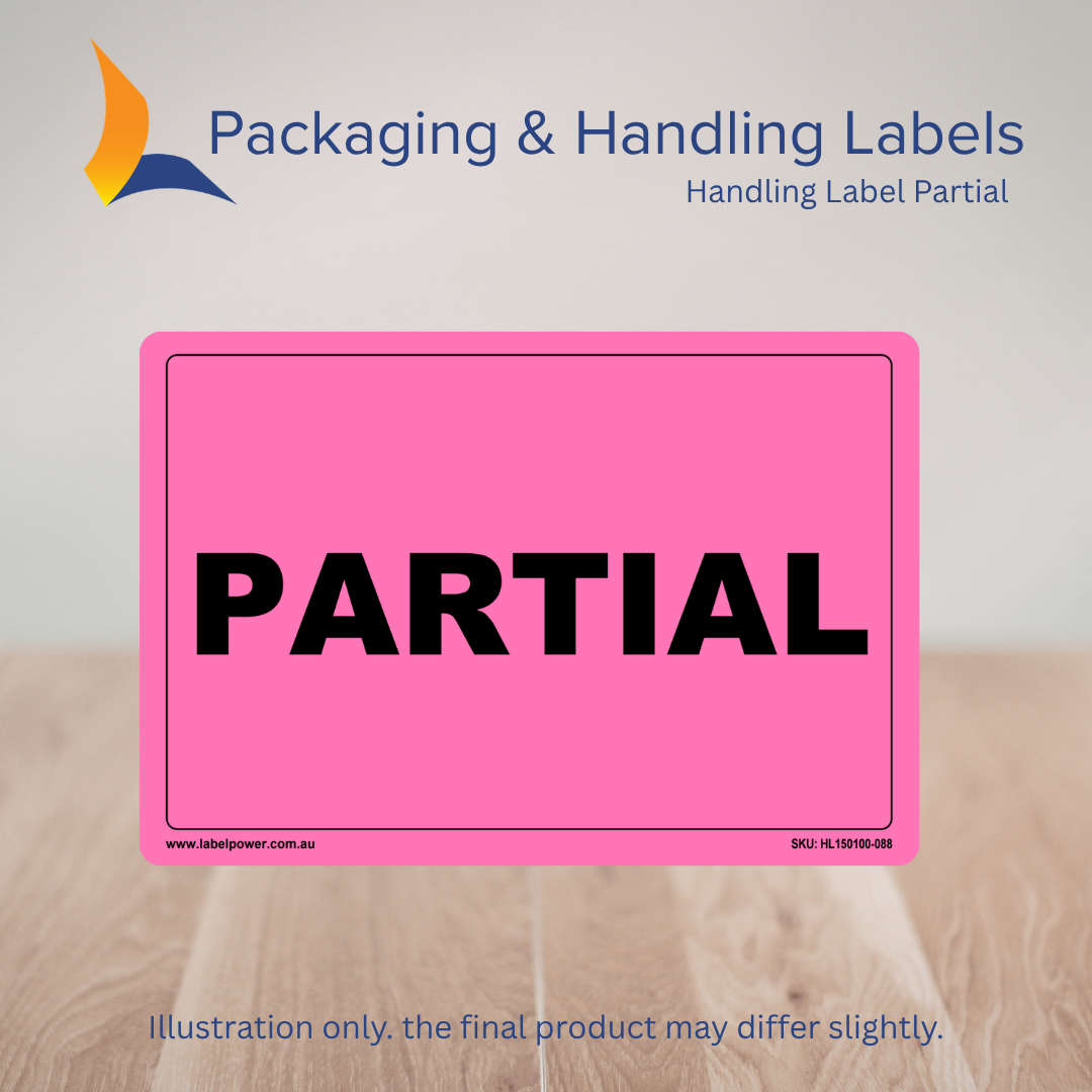 150mm x 100mm Partial Labels – 500 Per Roll (Multiple Colours)
