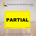 150mm x 100mm Partial Labels – 500 Per Roll (Multiple Colours)