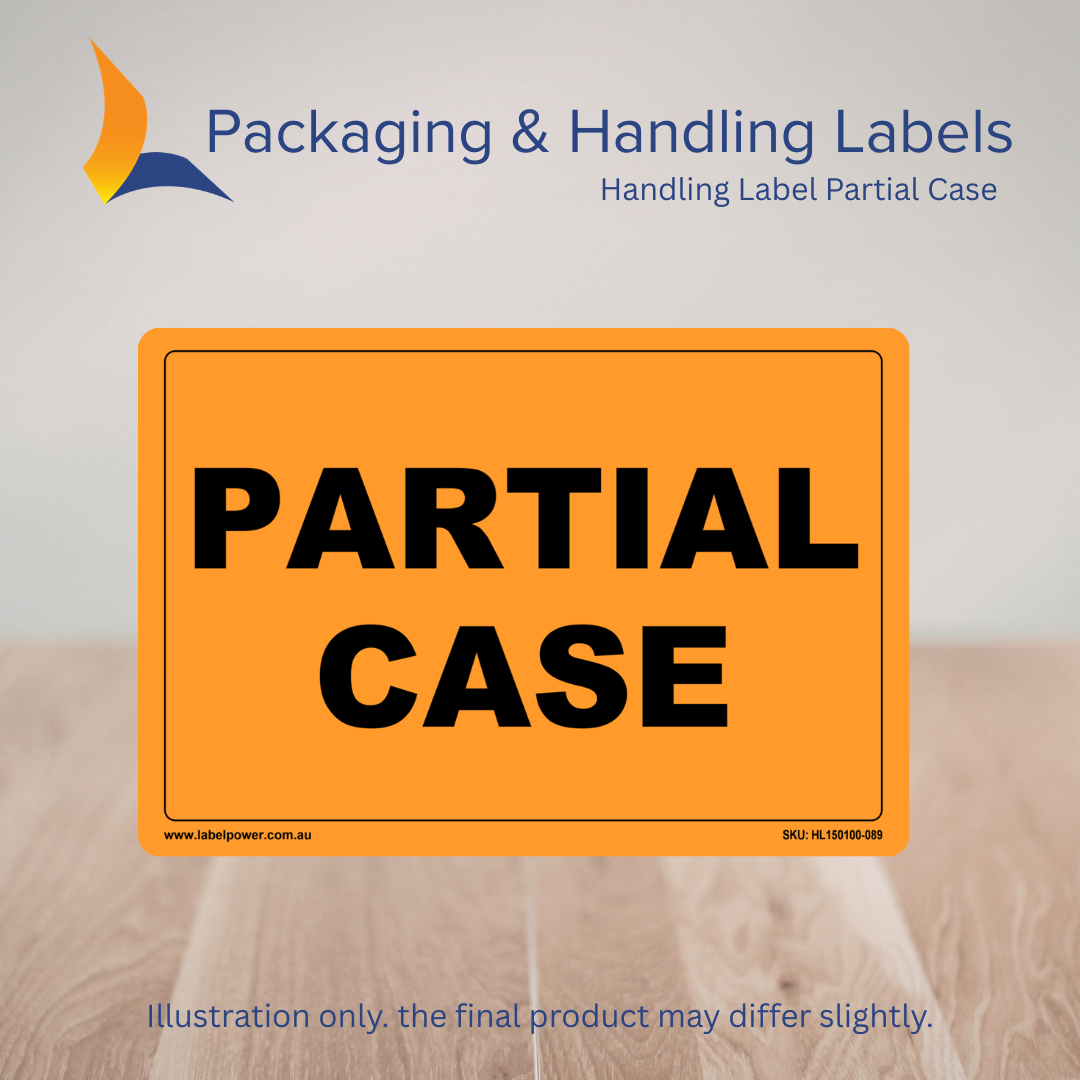 150mm x 100mm Partial Case Labels – 500 Per Roll (Multiple Colours)