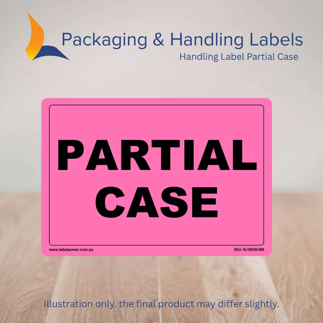 150mm x 100mm Partial Case Labels – 500 Per Roll (Multiple Colours)