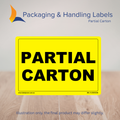 150mm x 100mm Partial Carton Labels – 500 Per Roll (Multiple Colours)