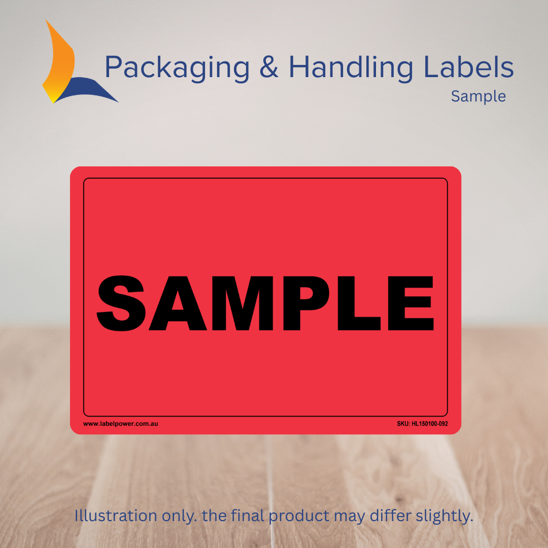 150mm x 100mm Sample Labels – 500 Per Roll (Multiple Colours)