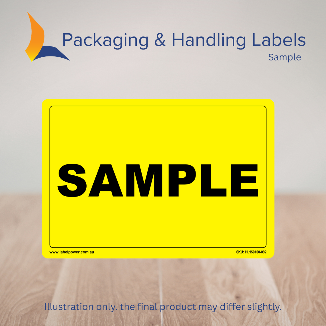 150mm x 100mm Sample Labels – 500 Per Roll (Multiple Colours)