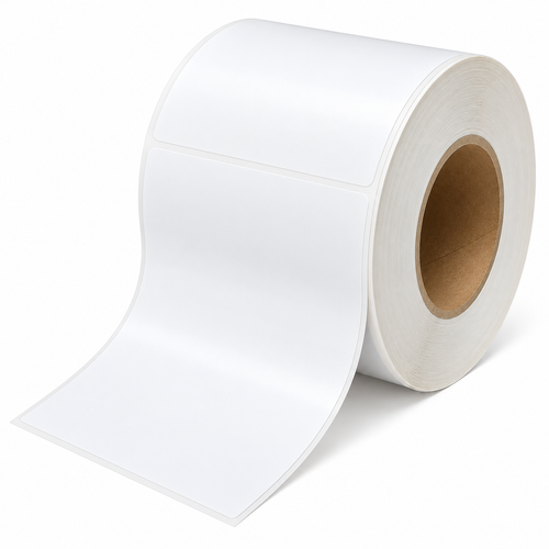 100mm x 150mm Direct Thermal Shipping Labels – White Perforated