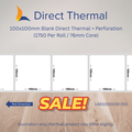 80mm x 210mm Premium Direct Thermal Shipping Labels – 1,500 Labels/Roll