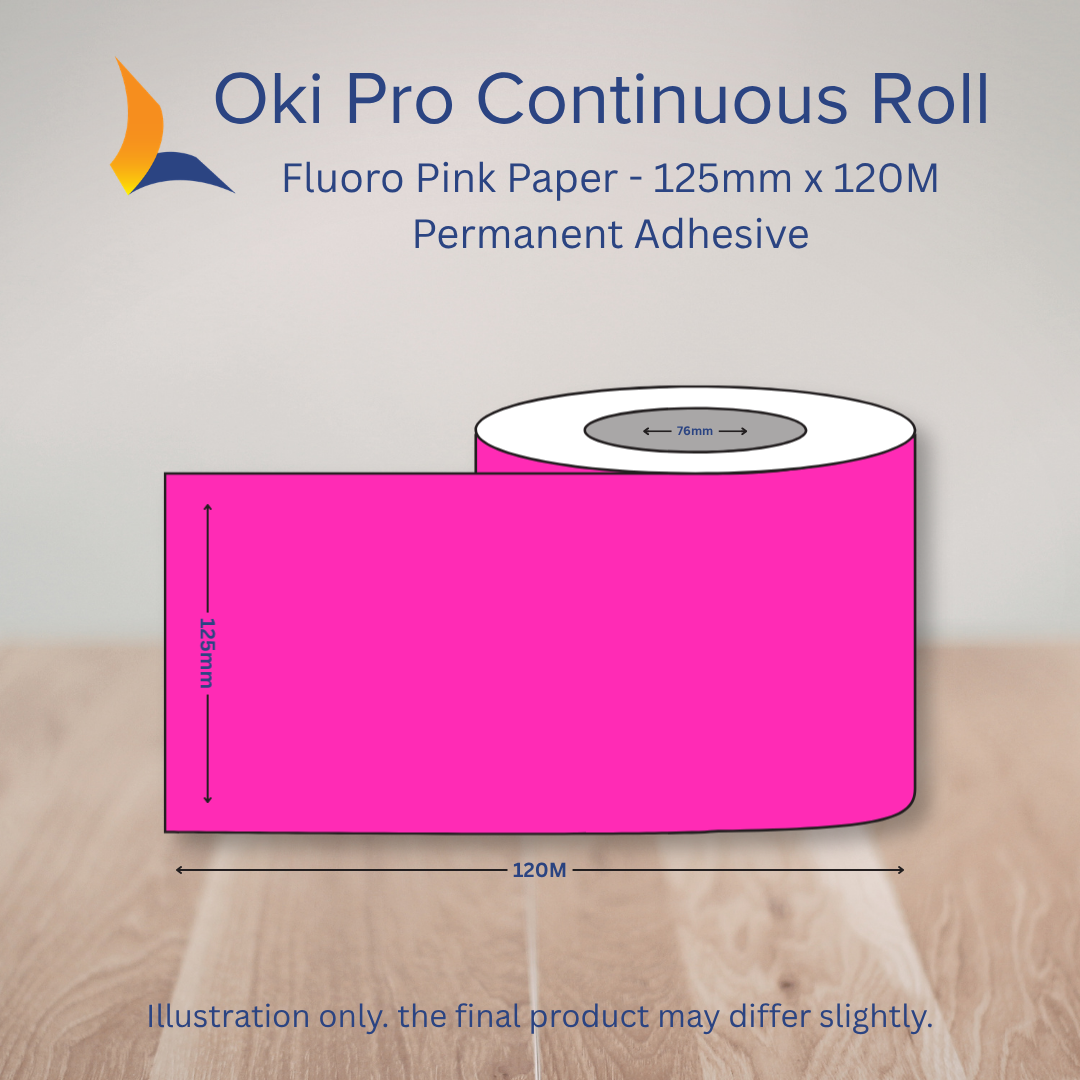 125 OKI Pro Continuous Label Roll