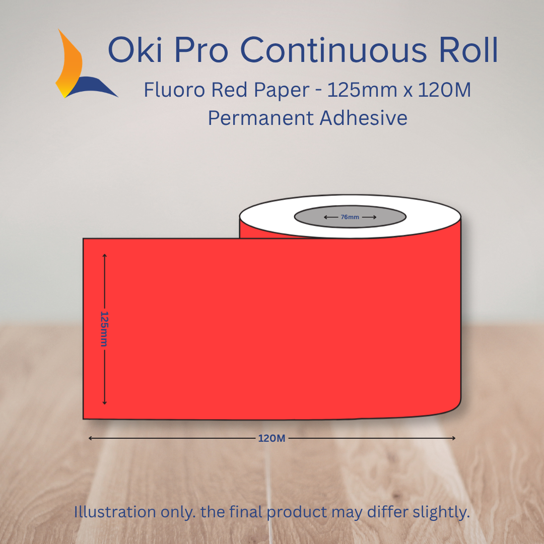 125 OKI Pro Continuous Label Roll