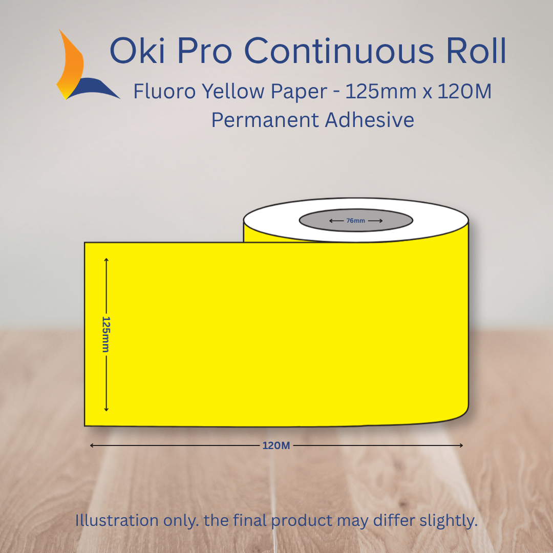 125 OKI Pro Continuous Label Roll