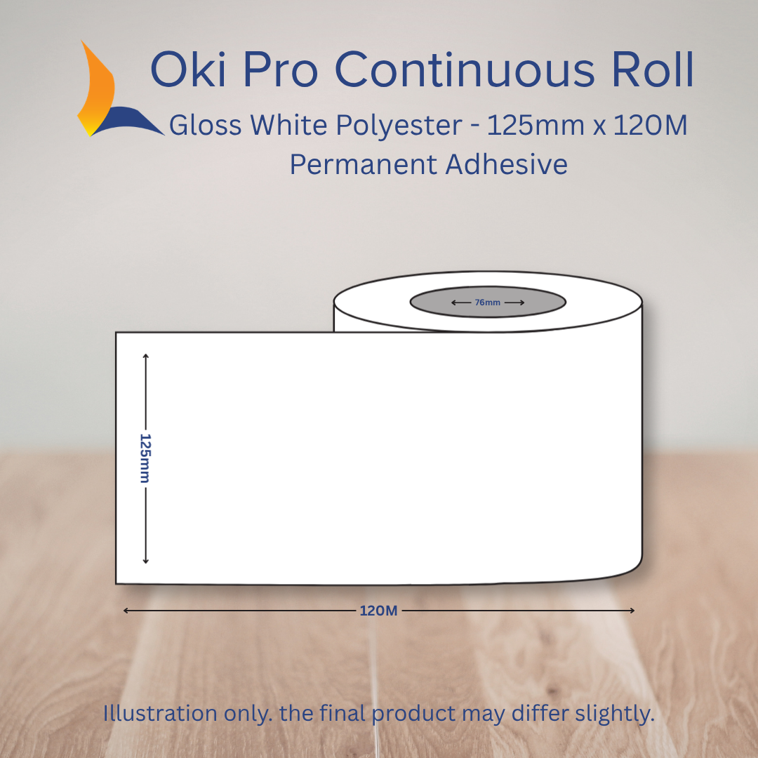 125 OKI Pro Continuous Label Roll