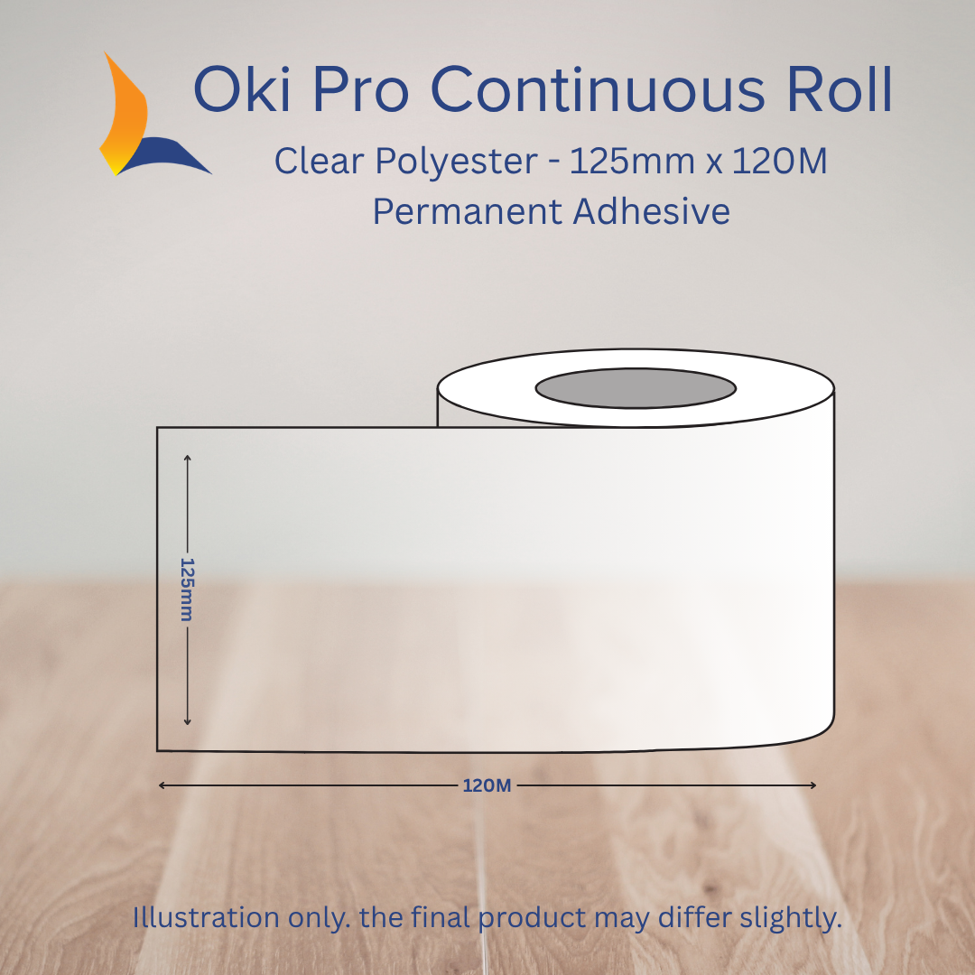 125 OKI Pro Continuous Label Roll