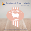 Lamb Pink and Silver Labels