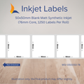 50x50mm Blank Inkjet Labels
