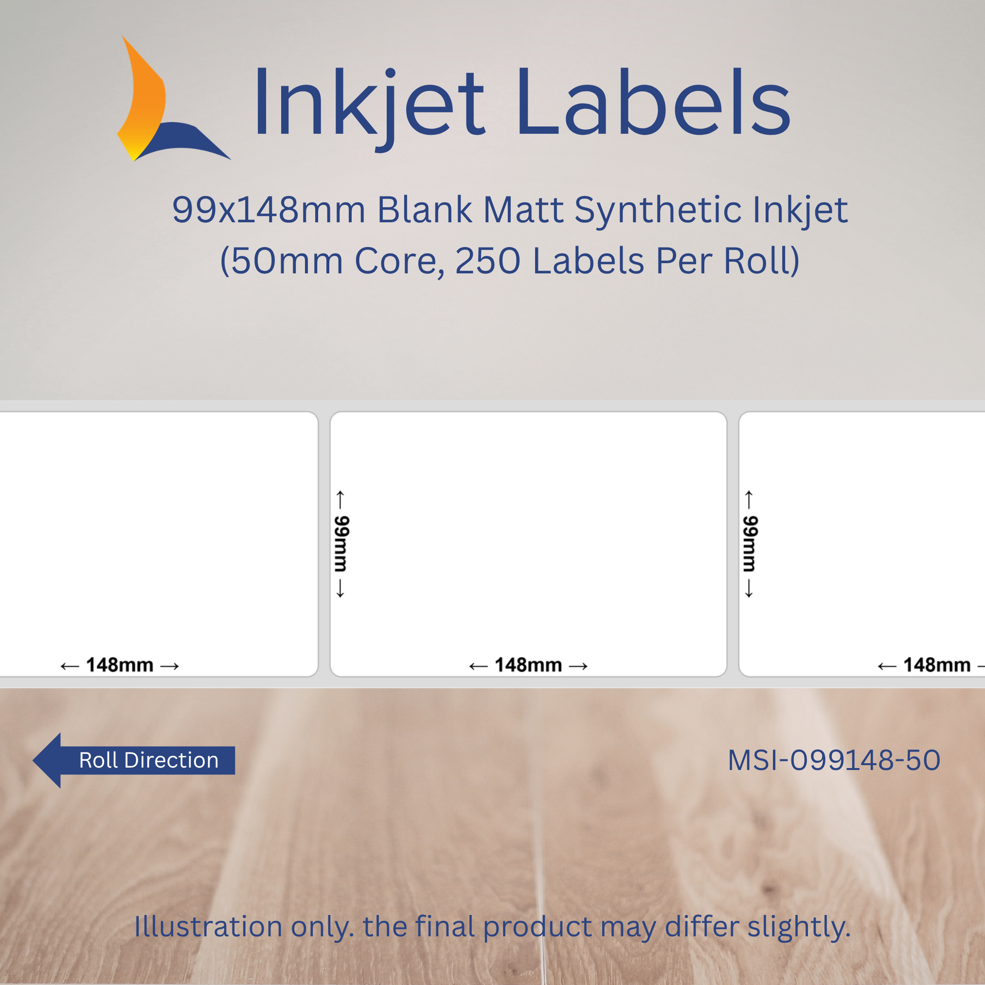 99x148mm Blank Inkjet Labels