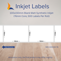 100x150mm Blank Inkjet Labels