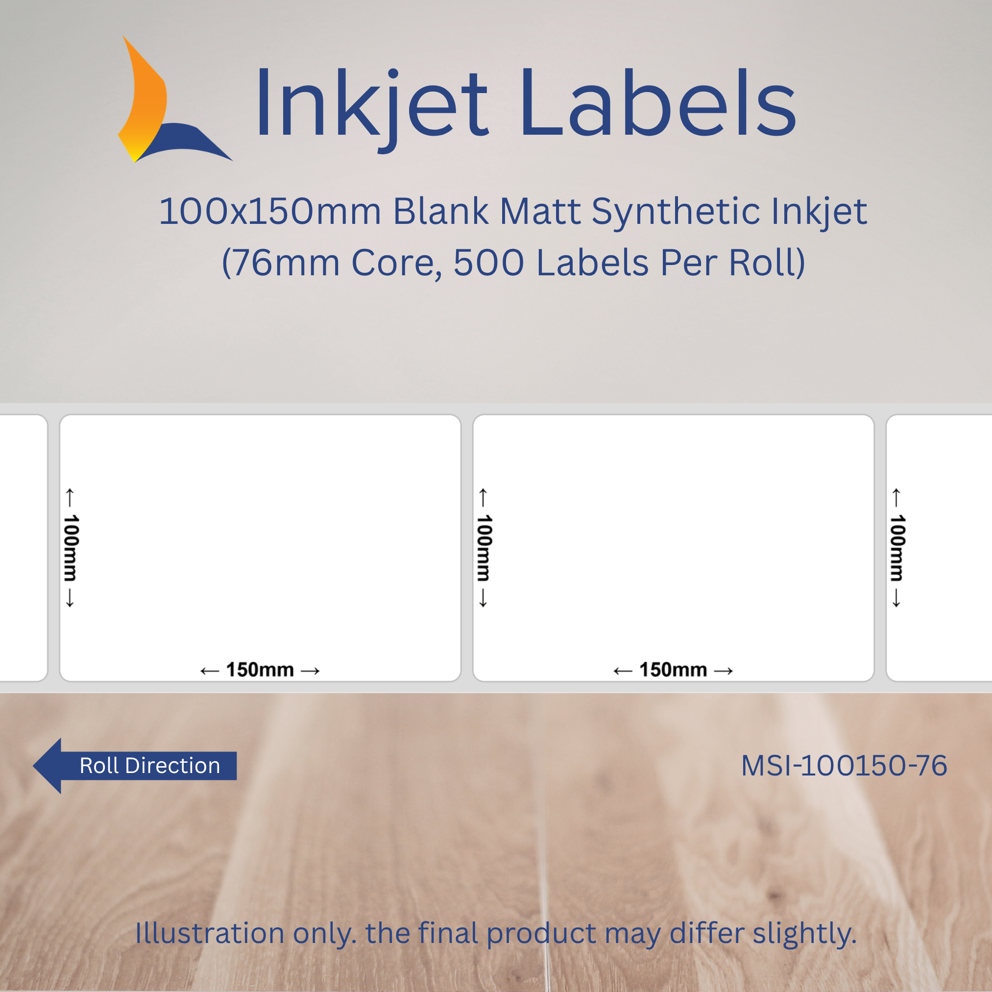 100x150mm Blank Inkjet Labels