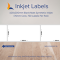 100x200mm Blank Inkjet Labels